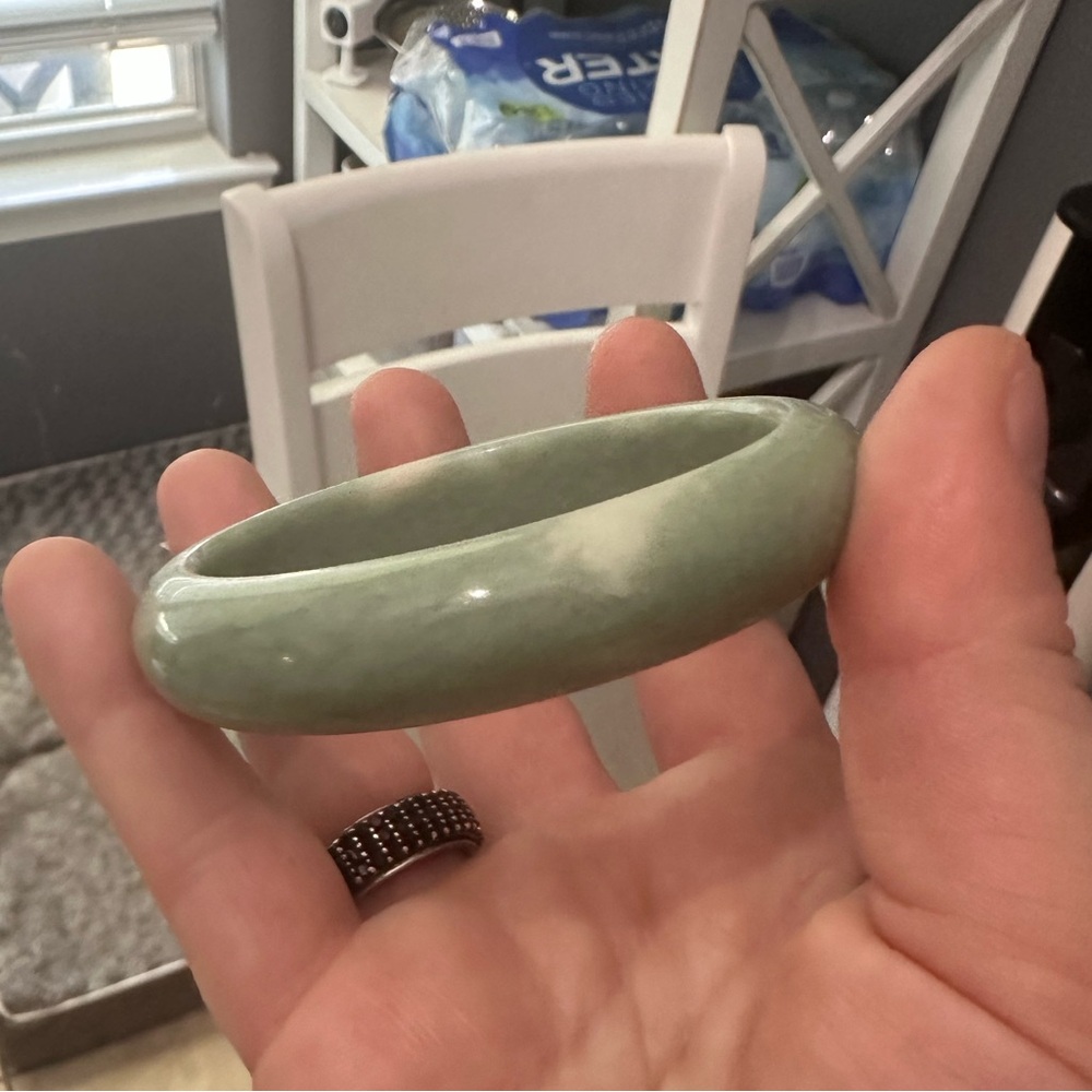 Brand new in box authentic jade bangle 🍀